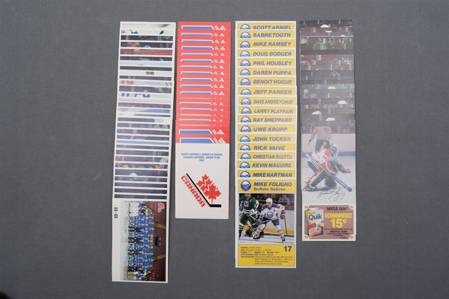 Hockey and Baseball Postcard and Card Sets Including 1983 Team Canada with Lemieux and Yzerman