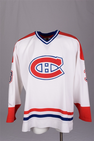 Brad Browns Late-1990s Montreal Canadiens Game-Worn Jersey with Team LOA
