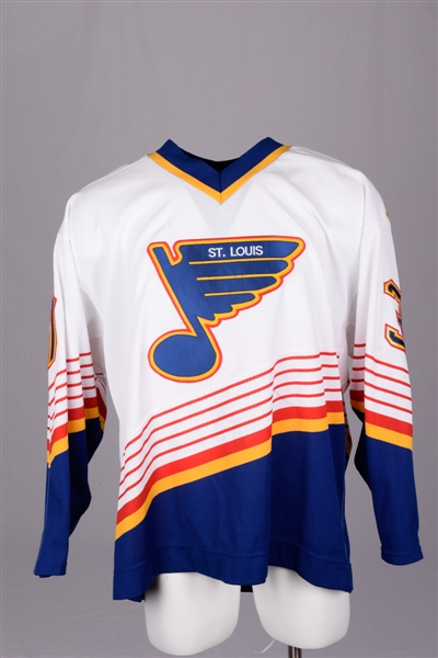 Roman Vopats 1995-96 St. Louis Blues Game-Worn Rookie Season Jersey