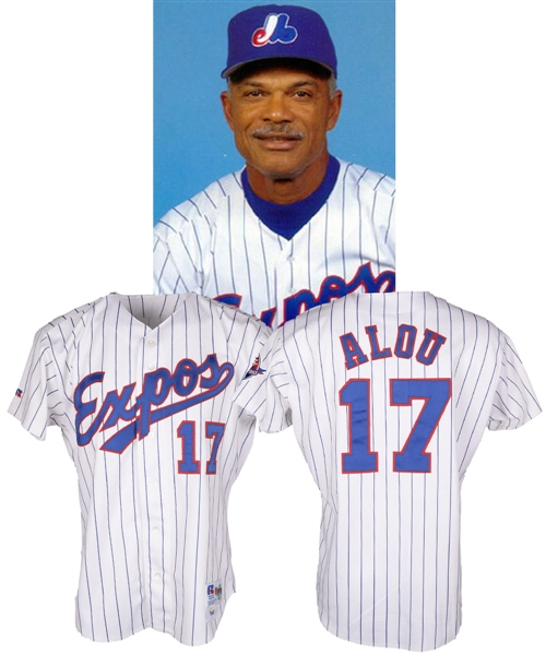 Felipe Alous 1993 Montreal Expos Game-Worn Manager Jersey - 25th Patch!