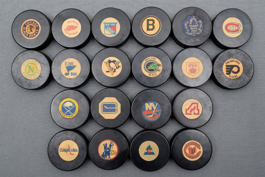 NHL Converse Game Puck Collection of 20 