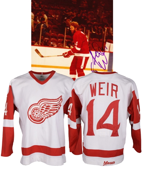 Stan Weirs 1982-83 Detroit Red Wings Game-Worn Jersey - Scarce One-Year Style