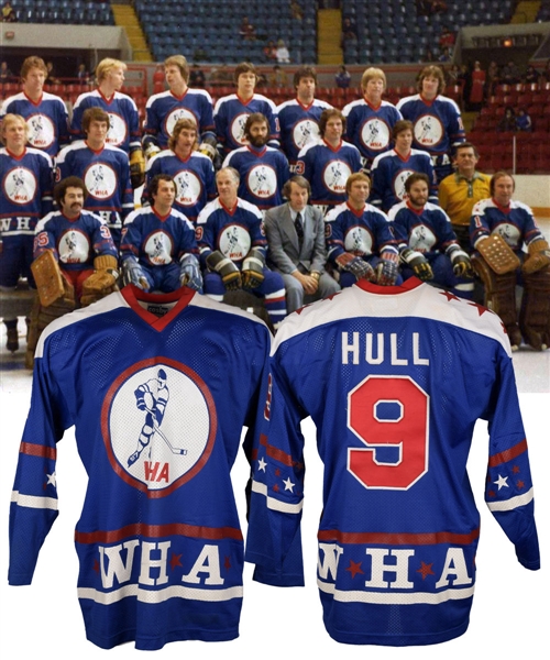 Bobby Hulls 1977-78 WHA All-Star Game "All-Stars" Game-Worn Jersey with Serge Bernier LOA