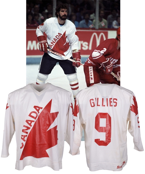 Clark Gillies 1981 Canada Cup Team Canada Game-Worn Jersey with LOA - Video-Matched! - Photo-Matched!