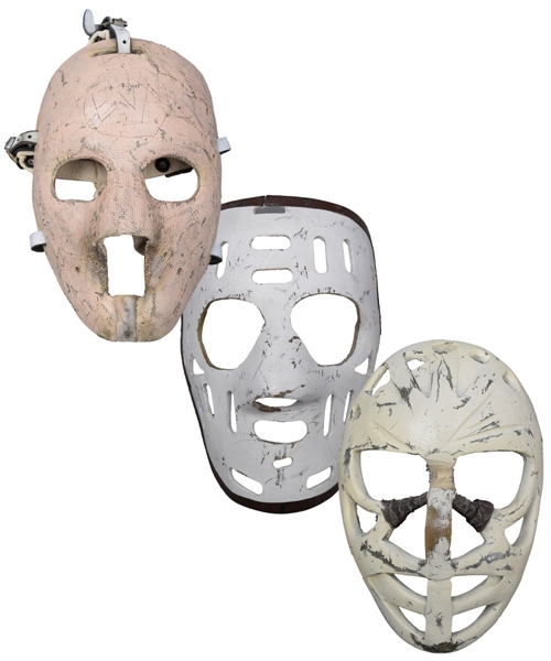 Jacques Plante, Ken Dryden and Rogatien Vachon Montreal Canadiens Replica Goalie Masks