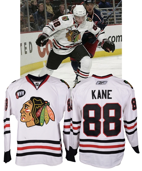 patrick kane game worn jersey