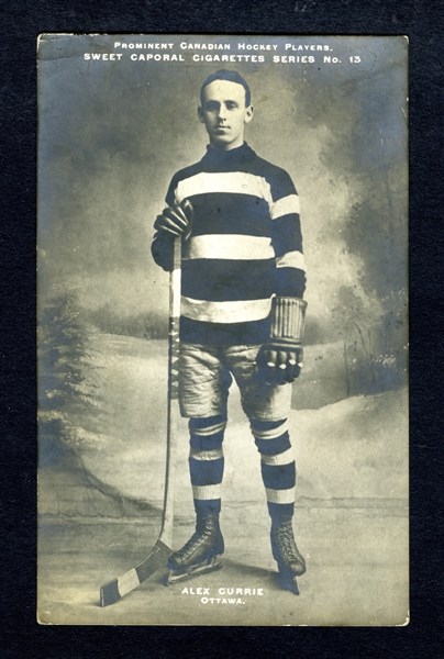 1910-11 Sweet Caporal Hockey Postcard #13 Alexander "Alex" Currie 