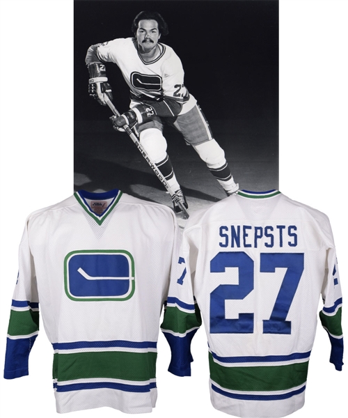 Harold Snepsts 1977-78 Vancouver Canucks Game-Issued Jersey
