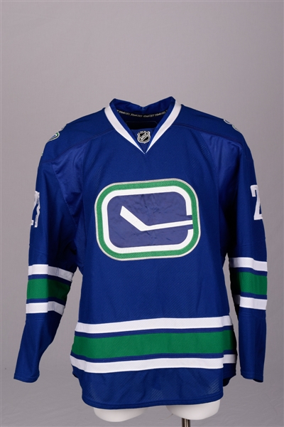 Alexander Edlers 2008-09 Vancouver Canucks Game-Worn Third Jersey with Team LOA 