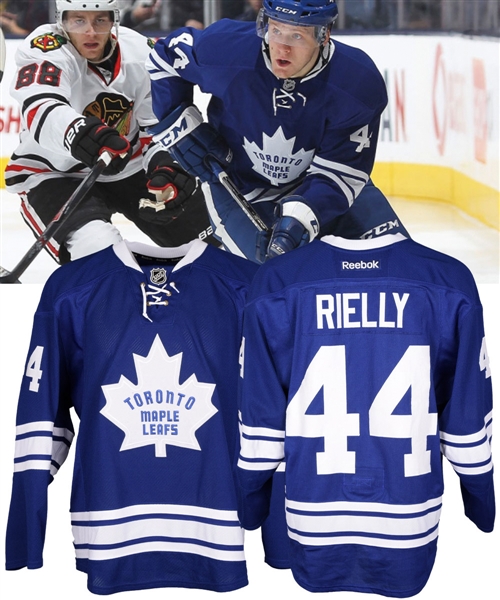 Morgan Riellys 2014-15 Toronto Maple Leafs Game-Worn Third Jersey with Team COA