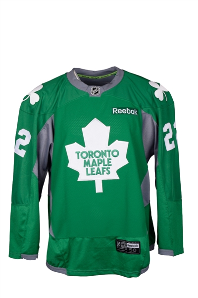 Zach Sills 2014-15 Toronto Maple Leafs Game-Worn St. Pats Warmup Jersey with Team COA 