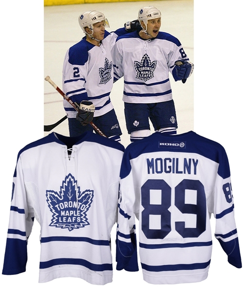 Alexander Mogilnys 2003-04 Toronto Maple Leafs Game-Worn Third Playoffs Jersey with Team LOA - Photo-Matched!