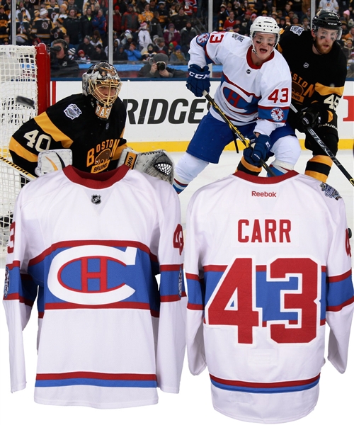 Daniel Carrs 2016 Winter Classic Montreal Canadiens Game-Worn Jersey with Team LOA