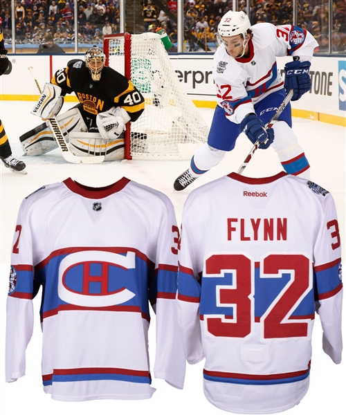 Brian Flynns 2016 Winter Classic Montreal Canadiens Game-Worn Jersey with Team LOA