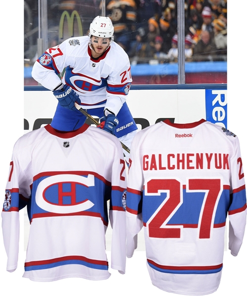 Alex Galchenyuks 2016 Winter Classic Montreal Canadiens Game-Worn Jersey with Team LOA