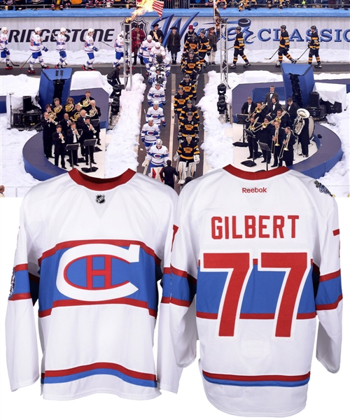 Tom Gilberts 2016 Winter Classic Montreal Canadiens Game-Issued Jersey with Team LOA