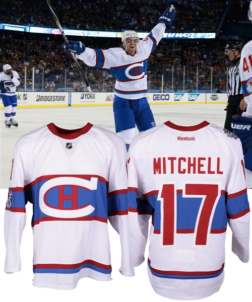 Torrey Mitchells 2016 Winter Classic Montreal Canadiens Game-Worn Jersey with Team LOA
