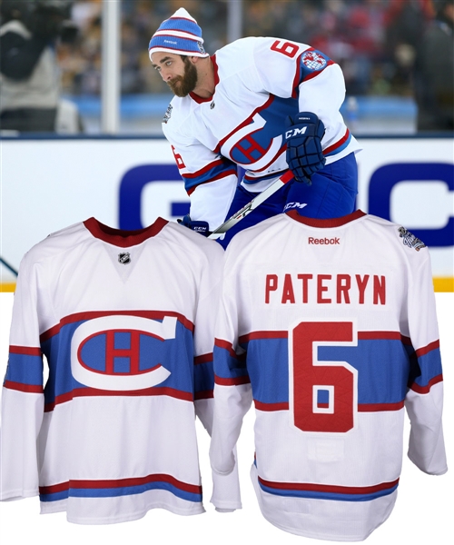 Greg Pateryns 2016 Winter Classic Montreal Canadiens Game-Issued Jersey with Team LOA