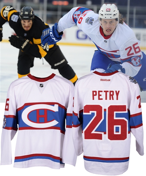 Jeff Petrys 2016 Winter Classic Montreal Canadiens Game-Worn Jersey with Team LOA