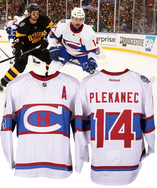 Tomas Plekanecs 2016 Winter Classic Montreal Canadiens Game-Worn Alternate Captains Jersey with Team LOA