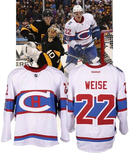 Dale Weises 2016 Winter Classic Montreal Canadiens Game-Worn Jersey with Team LOA