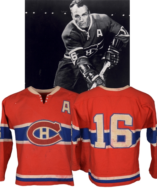 Henri Richards 1968-69 Montreal Canadiens Game-Worn Jersey with LOA - Photo-Matched!