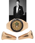 Jacques Laperrieres Hockey Hall of Fame Induction 14K Gold Ring with His Signed LOA