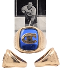 Jacques Laperrieres 1959-60 Junior Canadiens Gold Team Ring with His Signed LOA