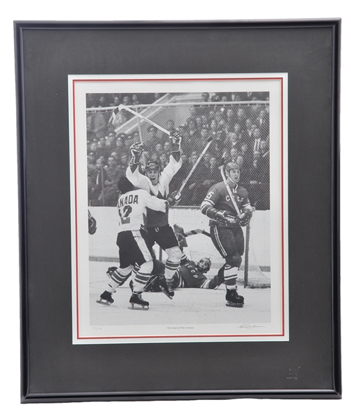 Paul Henderson "Goal of the Century" Signed Limited-Edition Frank Lennon Framed Lithograph with COA