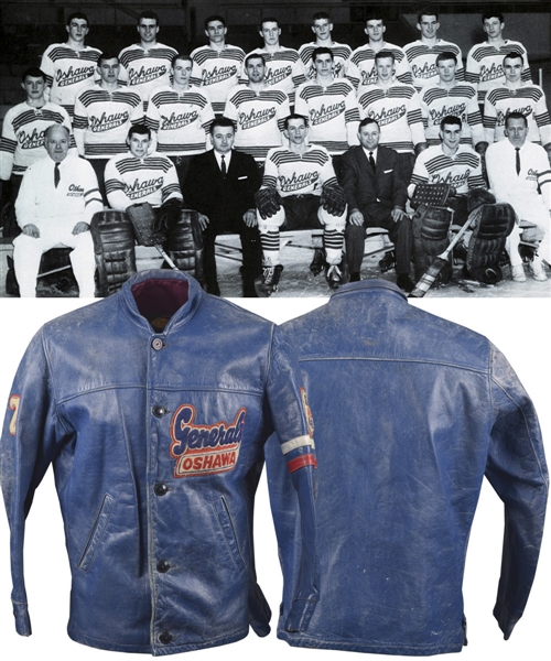 Bobby Orrs 1964-65 Oshawa Generals Leather Team Jacket