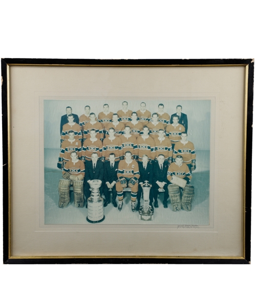 Montreal Canadiens 1965-66 Stanley Cup Champions Framed Team Photo (16 ¼” x 19 ¾”)