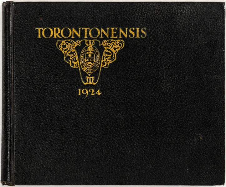 1924 University of Toronto "Torontonensis" Hard Cover Book With Old Sports Team Photos inc Hockey