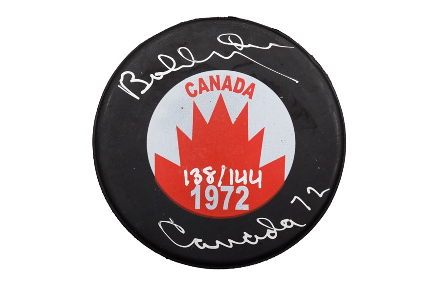 Bobby Orr Signed Boston Bruins Victoriaville Replica Stick and Team Canada Puck - Both from GNR