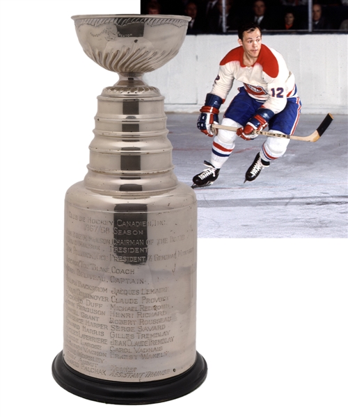 Yvan Cournoyers 1967-68 Montreal Canadiens Stanley Cup Championship Trophy with His Signed LOA (13")