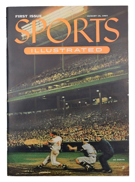 1954 Sports Illustrated First Issue with Baseball Cards Insert with SI COA