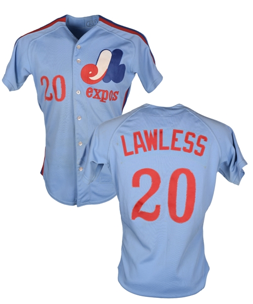 Tom Lawless 1984 Montreal Expos Game-Worn Jersey