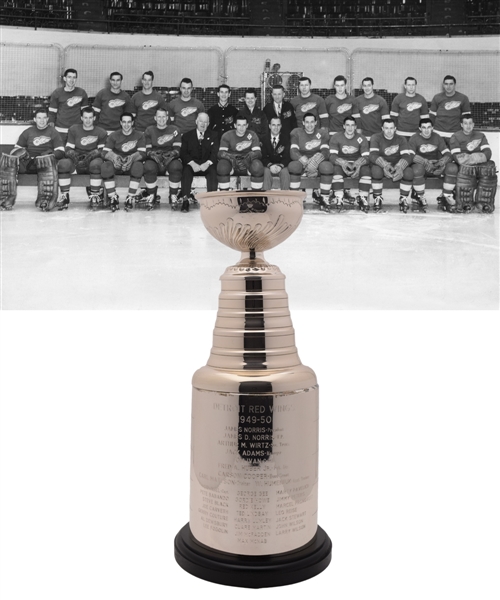 Joe Carveths 1949-50 Detroit Red Wings Stanley Cup Championship Trophy (13")
