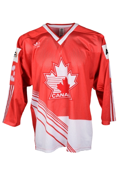 Team Canada Mid-1980s World Championships Game-Issued Jersey