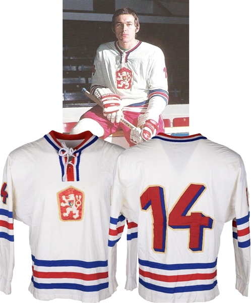 Vaclav Nedomanskys 1970s Czechoslovakia National Team Game-Worn Jersey
