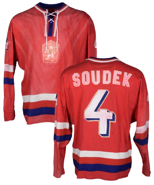 Karel Soudeks Early-1980s Czechoslovakia National Team Game-Worn Jersey