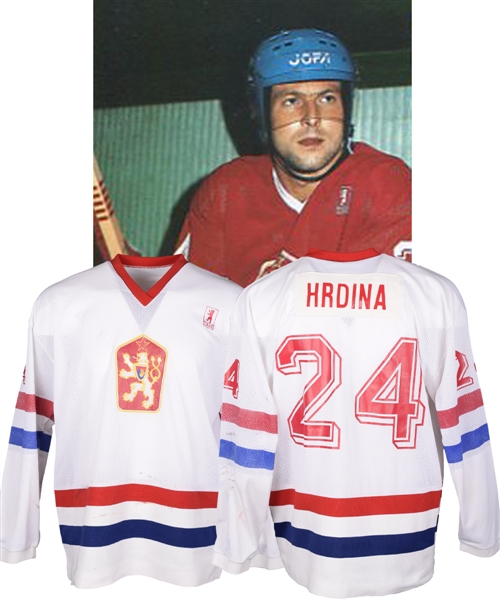 Jiri Hrdinas 1980s Czechoslovakia National Team Game-Worn Jersey