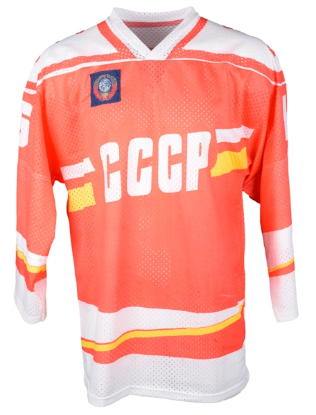 Andrei Khomutovs Late-1980s Soviet Union National Team Game-Worn Jerseys (2)