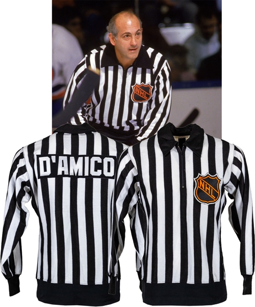 John DAmicos Early-1980s NHL Linesman Game-Worn Jersey