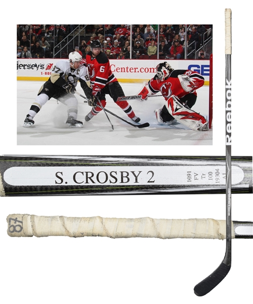 Sidney Crosbys December 30th 2009 Pittsburgh Penguins Game-Used Reebok Stick with LOA - Obtained from Crosby!