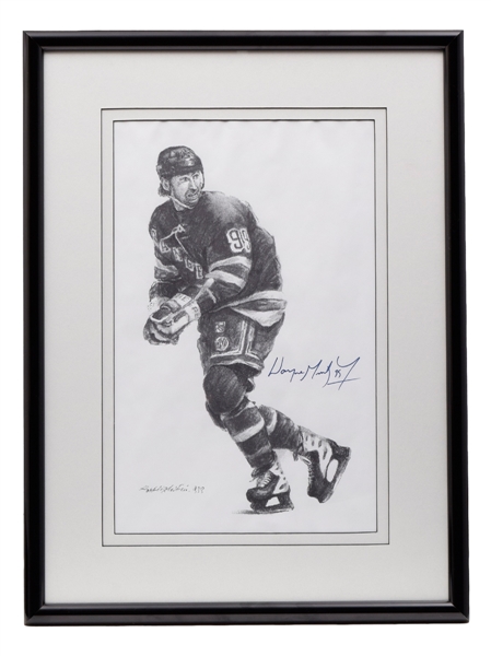 Wayne Gretzky Signed New York Rangers Framed Picture (18" x 24")