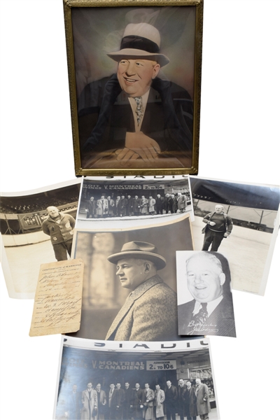 Jack Adams Personal Photo and Memorabilia Collection of 60+ 