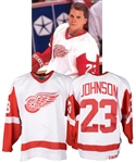 Greg Johnsons 1994-95 Detroit Red Wings Game-Worn Jersey - Nice Game Wear!
