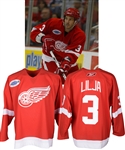 Andreas Liljas 2006-07 Detroit Red Wings Game-Worn Jersey - Garth Brooks Patch!