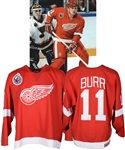 Shawn Burrs 1992-93 Detroit Red Wings Game-Worn Playoffs Jersey - Centennial Patch!