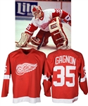 Dave Gagnons 1990-91 Detroit Red Wings Game-Worn Jersey